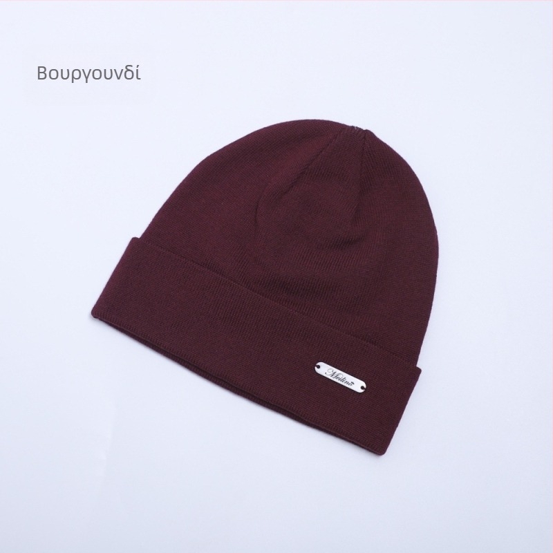 Unisex καπέλο από Merino μαλλί, πλεγμένο, για εξωτερικές βόλτες και ποδηλασία, προστασία αυτιών