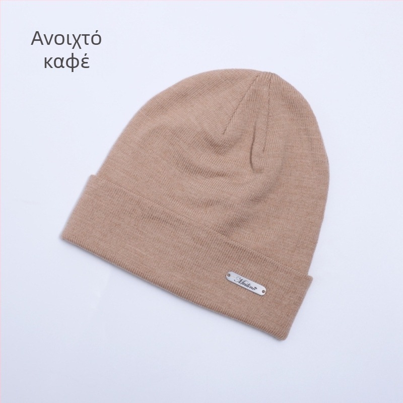 Unisex καπέλο από Merino μαλλί, πλεγμένο, για εξωτερικές βόλτες και ποδηλασία, προστασία αυτιών