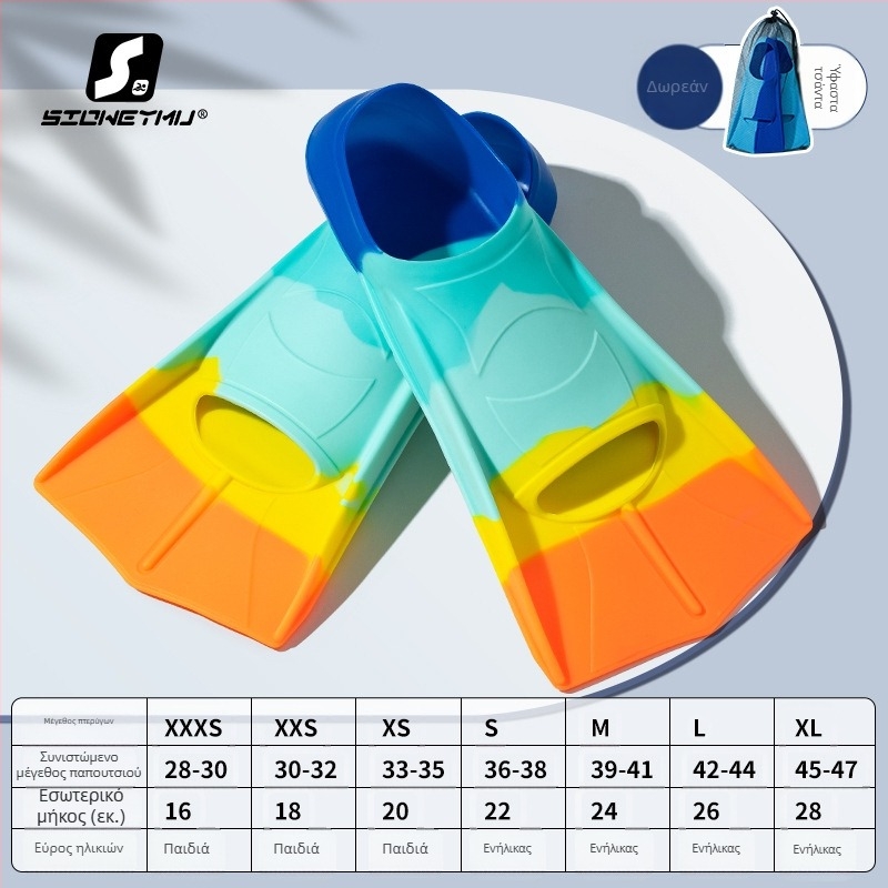 Κοντά πτερύγια κολύμβησης από σιλικόνη – Unisex, Sioweymu, προέλευση Zhejiang