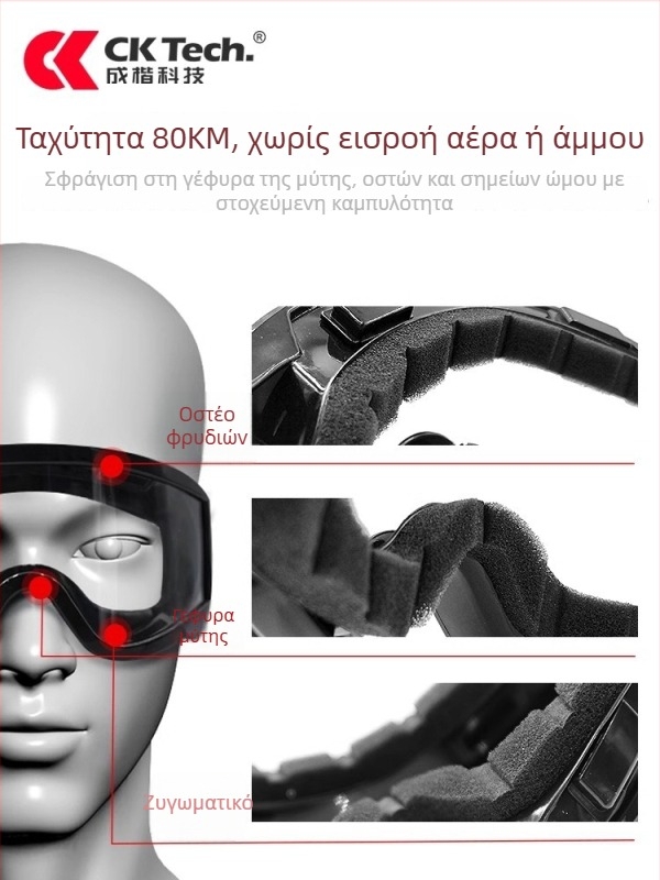 Γυαλιά ποδηλασίας, αθλητικού στυλ, unisex, μοντέλο CKY-134, υλικό PC