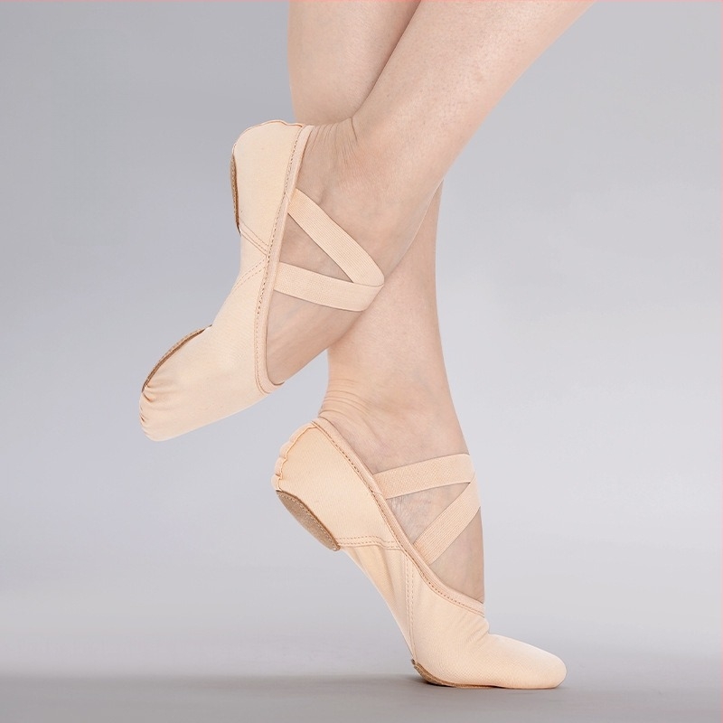 Χορευτικά Παπούτσια Lingyan – Ελαστικό πάνω μέρος από ύφασμα, Σόλα από δέρμα αγελάδας, Διαπνοή, Ανθεκτικά στη φθορά, Υποστήριξη γύρω από το πόδι – Για ενήλικες, Unisex, Χορευτικές κινήσεις