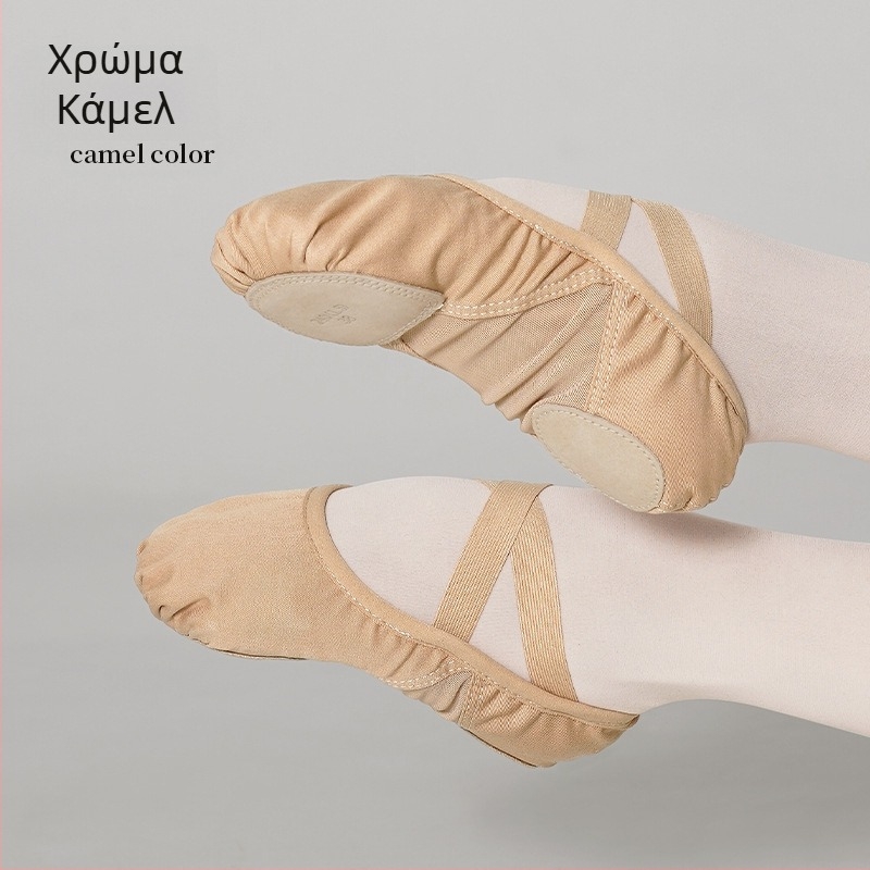 Χορευτικά Παπούτσια Lingyan – Ελαστικό πάνω μέρος από ύφασμα, Σόλα από δέρμα αγελάδας, Διαπνοή, Ανθεκτικά στη φθορά, Υποστήριξη γύρω από το πόδι – Για ενήλικες, Unisex, Χορευτικές κινήσεις