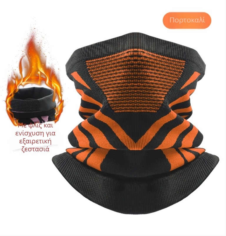 Κολάρο λαιμού για ποδηλασία, παχιά πλεκτή ύφανση, χειμερινή ζεστασιά, unisex, Sirius