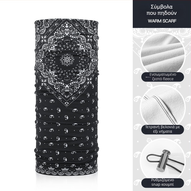 Μάσκα Rexchi για ποδηλασία/σκι, χειμερινή με βελούδινο ύφασμα, αντιψεκαστική, ζεστή και παχιά, μαγικός τουρμπάν hip-hop, ανδρικό μοντέλο, κατάλληλη για ποδηλασία/περιπέτειες/σκι