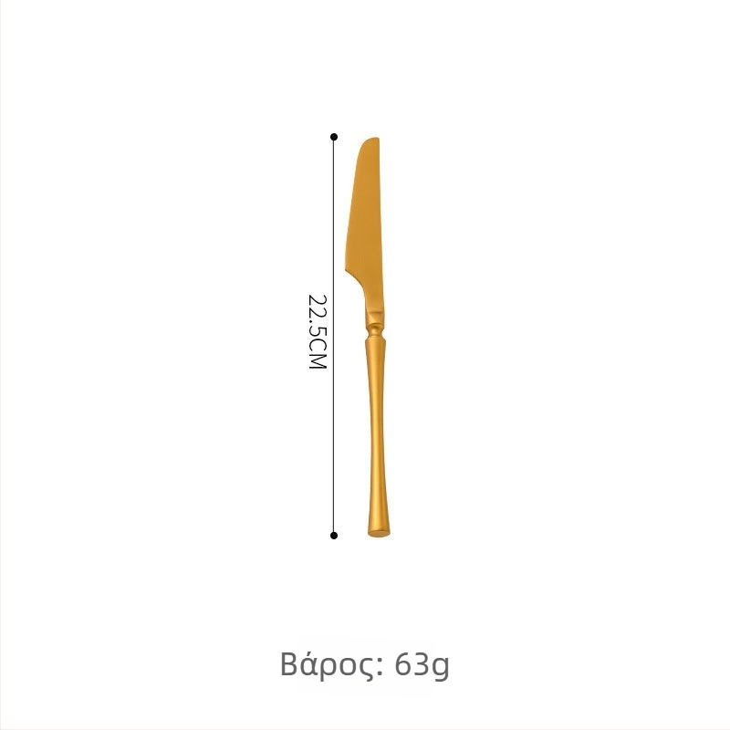 Σετ μαχαιροπίρουνα από ανοξείδωτο ατσάλι 304 με στενή μέση, φινίρισμα με νερό, Κορεάτικο στυλ