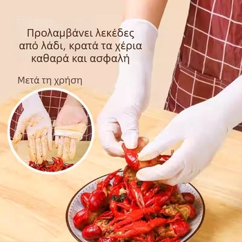 Dongfanghong Γάντια μίας χρήσης νιτριλίου για οικιακή χρήση – για πλύσιμο πιάτων, κανονικό πάχος, ανθεκτικά για τον καθαρισμό (Brand: Dongfanghong; Material: Nitrile; Use: Dishwashing/Household; Thickness: Regular)