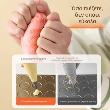 Τσάντα διακόσμησης με ακροφύσια μίας χρήσης — πλήρες σετ εργαλείων διακόσμησης για βρεφικές τροφές, κυκλοφόρησε το 2024