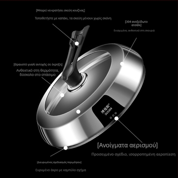 Bomans καπάκι κατσαρόλας από ανοξείδωτο ατσάλι 304, τραπεζοειδές μοντέλο