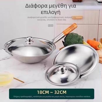 Ανοξείδωτο καπάκι για κατσαρόλες και γουόκ, συμβατό με όλους τους τύπους, μοντέλο Regular Fit, μάρκα Friendly