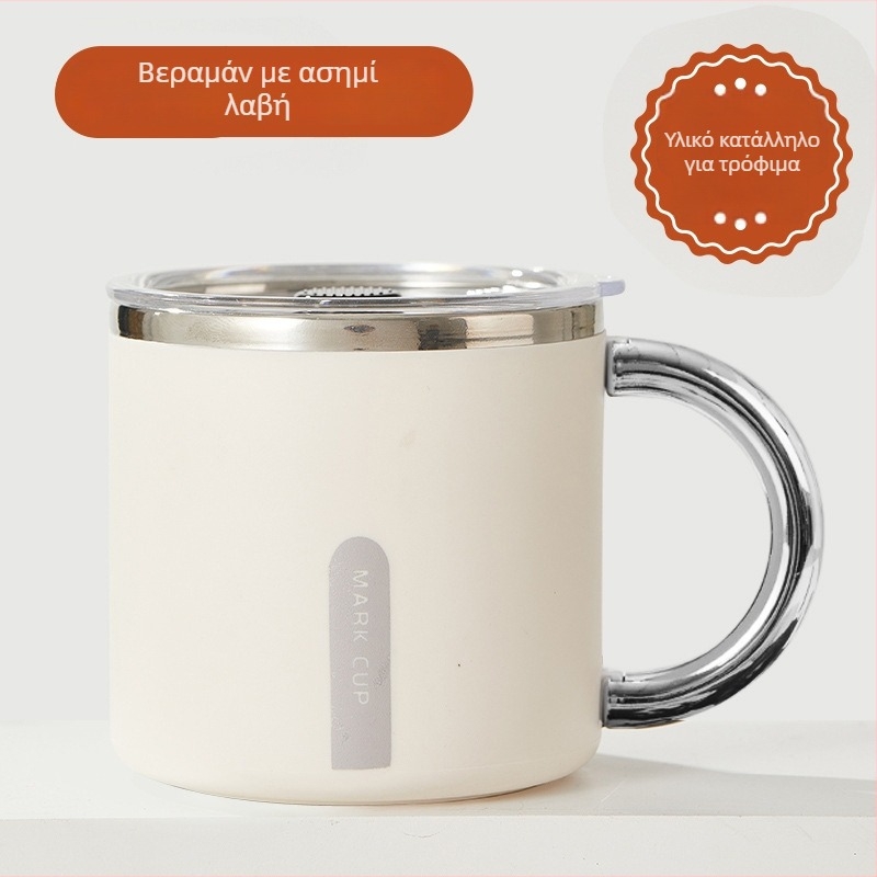Κούπα από ανοξείδωτο ατσάλι 304 με διπλό τοίχωμα, καπάκι, φορητή
