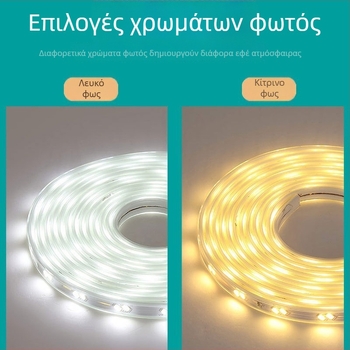 LED λωρίδα 5730, εξωτερική αδιάβροχη, 220V, 120 LED, ρυθμιζόμενη φωτεινότητα