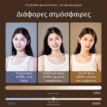 Little day K01 Φως πλήρωσης για κινητό — κάτω από 10W, Τάση 1A, για live streaming, προσαρμοζόμενο