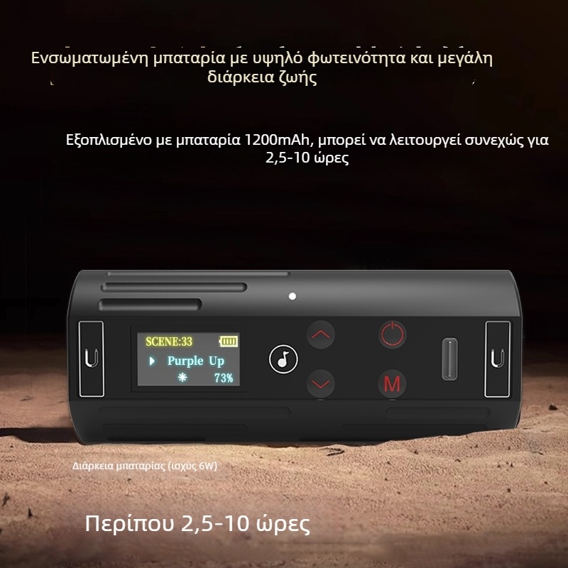 Μίνι Μαγνητικό Φως Συμπληρώματος RGB WB-R4, Φορητό Χειροκίνητο Φωτιστικό Γραφείου για Μεταδόσεις Ζωντανά και Φωτογράφηση, 3.7V, <10W