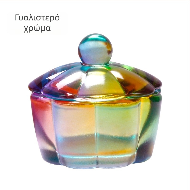 Κρυστάλλινο κύπελλο για μανικιούρ με καπάκι, σε σχήμα πετάλου – Μάρκα Todays Show, Προέλευση Yiwu, Υλικό Άλλο, Εργαλείο νυχιών