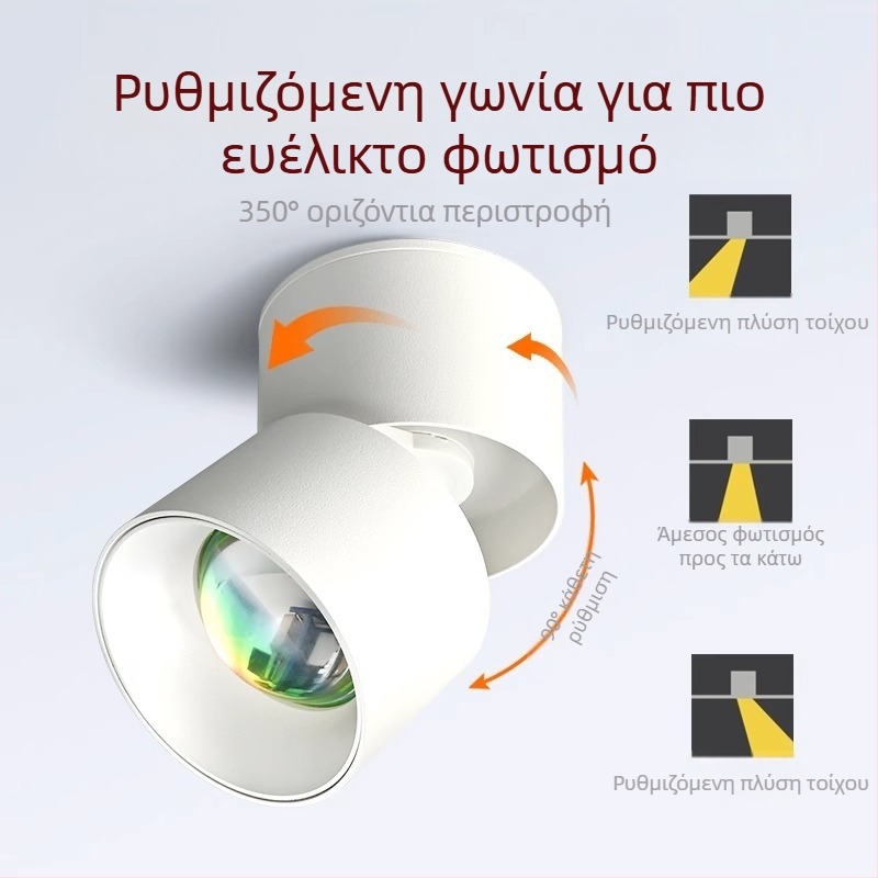 LED φωτιστικό διαδρόμου, κράμα αλουμινίου, 220V, CRI 80–89, μοντέρνο μινιμαλιστικό στυλ