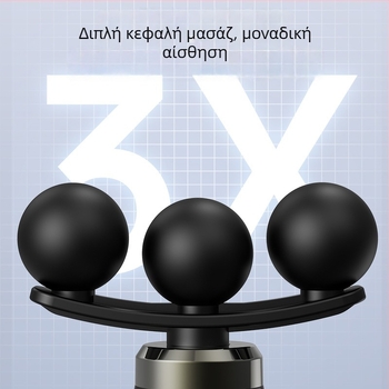 Cloud Rabbit μασάζ πιστόλι με 3 κεφαλές, οθόνη LCD, κινητήρας με βούρτσες, 5η ταχύτητα ή άνω, θόρυβος 46–70 dB