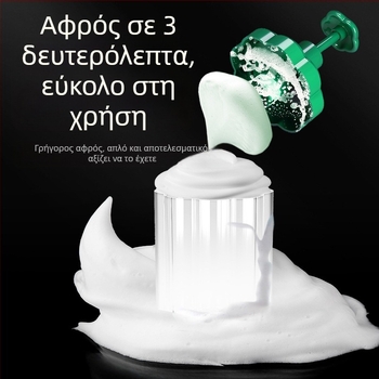 Φιάλη αφρού 3-σε-1 για καθαρισμό προσώπου και σαμπουάν – πλαστικό, μάρκα Cui Da, κατάλληλο δώρο, χωρίς λογότυπο