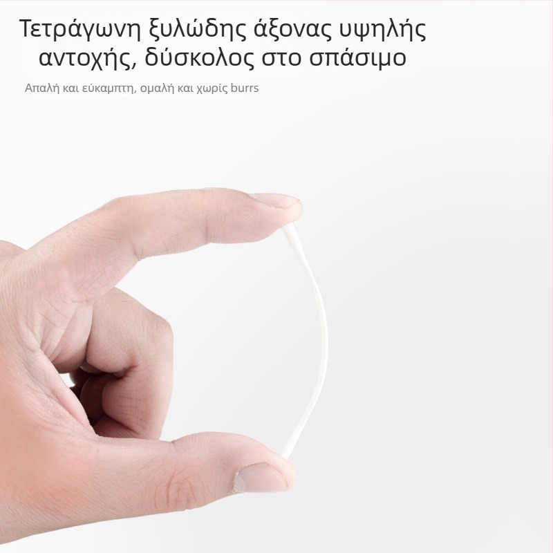 Μωρά βαμβακερές μπατονέτες με διπλή κεφαλή κουταλιού για τον καθαρισμό αυτιών και μύτης – 100% βαμβάκι, μονόστρωμα, συσκευασία 120 τεμάχια