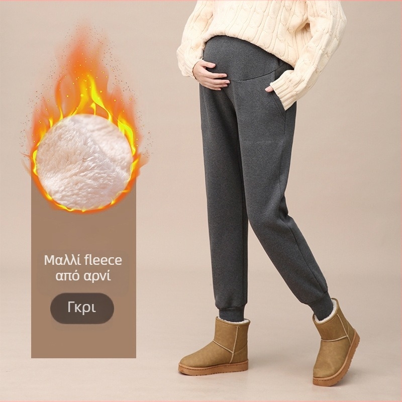 Κολάν εγκυμοσύνης για φθινόπωρο-χειμώνα, παχύ βαμβάκι 90–95%, μικροελαστικότητα, ζεστά, φθινόπωρο-χειμώνα 2025