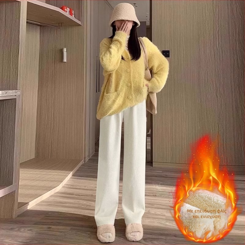 Παντελόνια εγκύου για φθινόπωρο-χειμώνα, φαρδιά γραμμή, μείγμα πολυεστερ-βισκόζη (70–80% πολυεστερ, <30% βισκόζη), υψηλή ελαστικότητα, στήριξη κοιλιάς, φθινόπωρο 2025