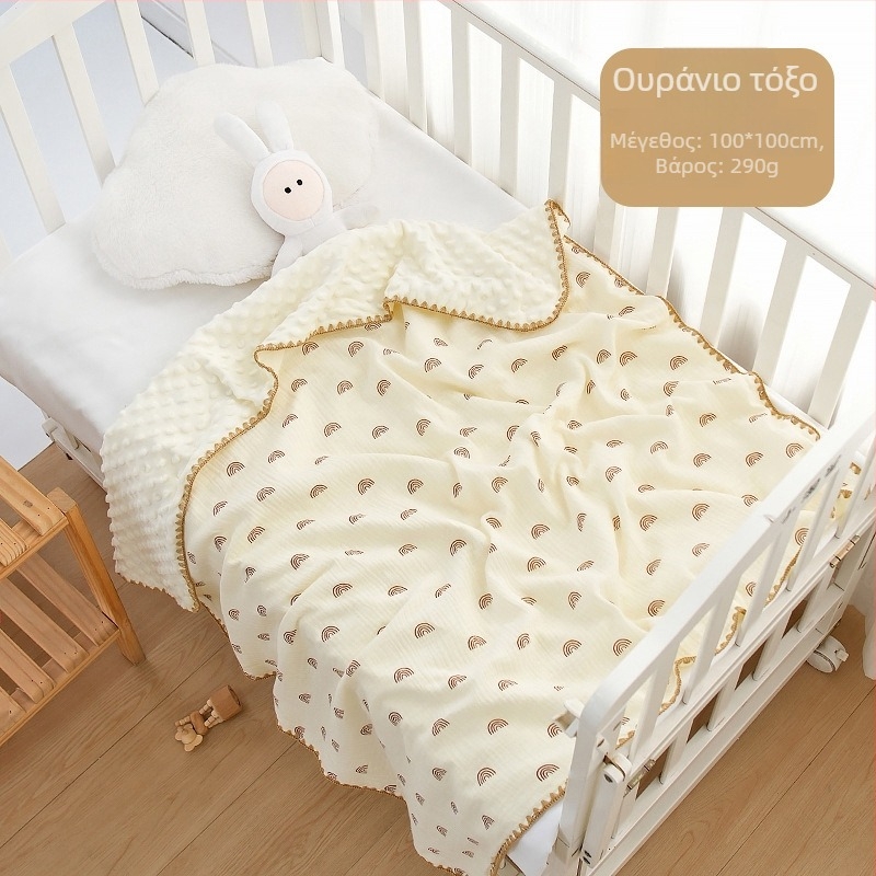 Κουβέρτα μωρού από 100% βαμβάκι, 300–500 g, για νεογνά έως 6 ετών, όλες οι εποχές, στυλ καρτούν.