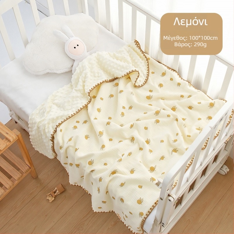 Κουβέρτα μωρού από 100% βαμβάκι, 300–500 g, για νεογνά έως 6 ετών, όλες οι εποχές, στυλ καρτούν.