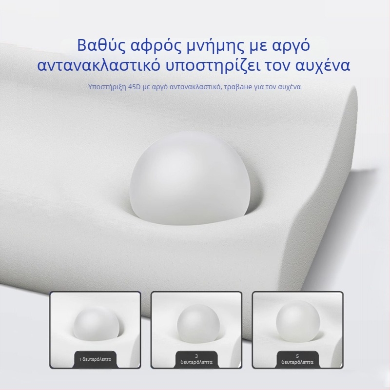 Pillow Island μαξιλάρι αυχένα σε σχήμα πεταλούδας, αφρός μνήμης, ύψος 5–10 εκ, βάρος 1 κιλό, αναπνεύσιμο