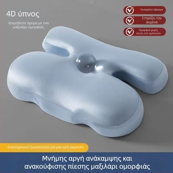 Μαξιλάρι από αφρό μνήμης, ορθογώνιο σχήμα, βάρος 0,5–1,0 κιλά, κάλυμμα πολυεστέρα με ημι-λαμπερό φινίρισμα, κατάλληλο για ενήλικες