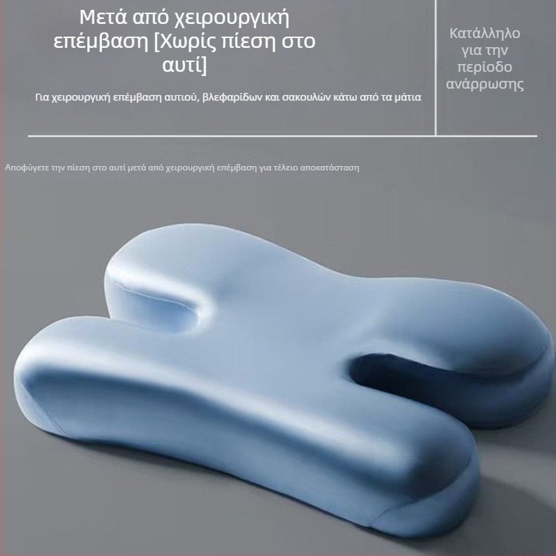 Μαξιλάρι από αφρό μνήμης, ορθογώνιο σχήμα, βάρος 0,5–1,0 κιλά, κάλυμμα πολυεστέρα με ημι-λαμπερό φινίρισμα, κατάλληλο για ενήλικες