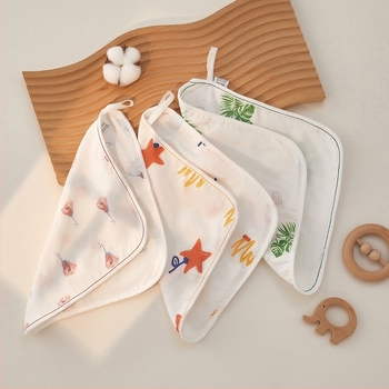 Granular Bear Παιδική πετσέτα προσώπου από βαμβακερή γάζα, με φέσιμο νημάτων (combed yarn), 40 g, απορρόφηση 5–10 s