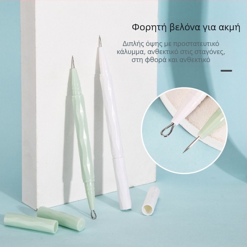 VEEJAGA Εργαλείο εξαγωγής ακμής από ανοξείδωτο ατσάλι για μαύρα στίγματα και σπυράκια