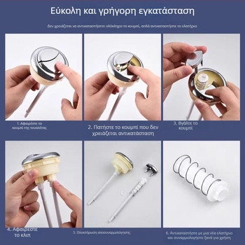 Προσαρμογή καπακιού τουαλέτας: ελατήριο συμπίεσης από 304 ανοξείδωτο χάλυβα για κουμπί δεξαμενής, FB-66, μάρκα Fubang spring