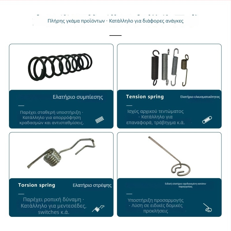 Ελατήριο συμπίεσης από 304 ανοξείδωτο χάλυβα για έπιπλα και μηχανολογικό/ηλεκτρονικό εξοπλισμό — Jieqiao