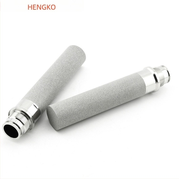 316L ανοξείδωτος χάλυβας, βιδωτό φίλτρο στοιχείο, πυρωμένο σκόνης sintered φίλτρο, υψηλή θερμοκρασία, μικρον-επίπεδο ακρίβειας, 98% απορρόφηση, πορώτητα 35–45%