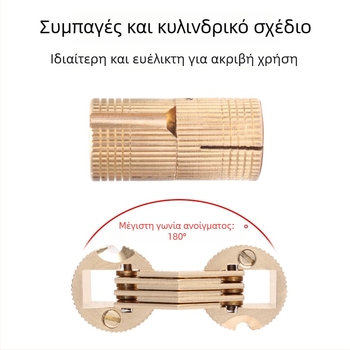 Κρυφός μεντεσές για ηλεκτρικό κουτί – κρυφή πόρτα ντουλαπιού, αθόρυβη λειτουργία με ένα χέρι, νικελωμένο φινίρισμα