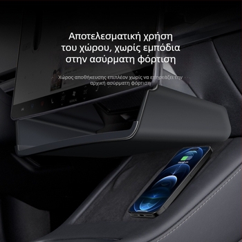 Τέσλα κεντρική κονσόλα αποθήκευσης με θήκη χαρτιών και στήριγμα ETC, αδιάβροχη κατασκευή από TPE για ταμπλό, μοντέλο WL-01