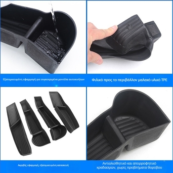 Θήκη αποθήκευσης λαβής πόρτας για Tesla Model Y (6 θέσεις) – για τέσσερις πόρτες, πλαστικό, αδιάβροχο, ανθεκτικό στην πίεση