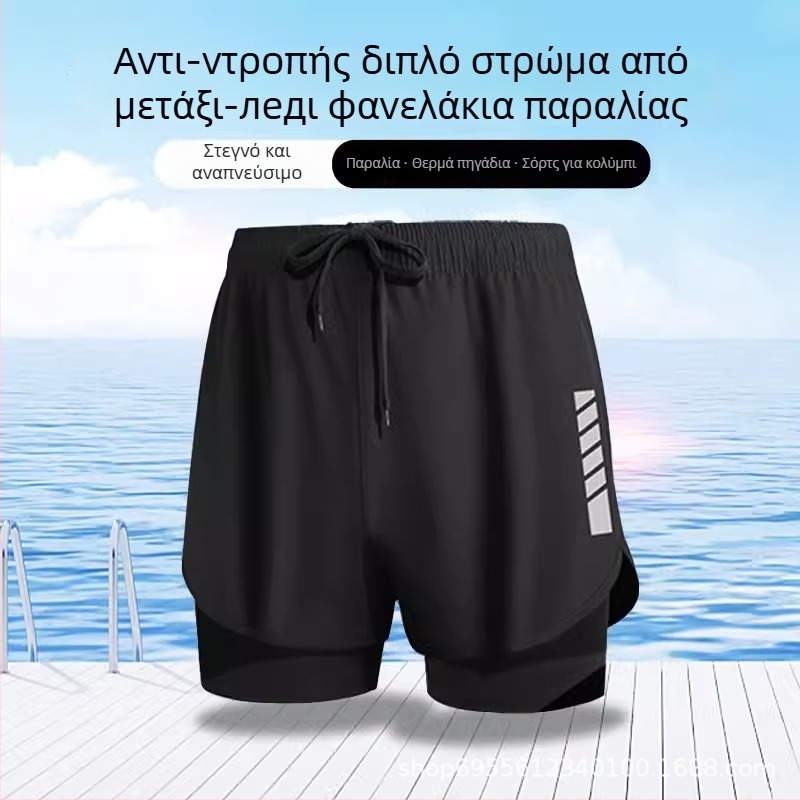 Ανδρικά μαγιό σορτς, εκτυπωμένο πολυεστερικό ύφασμα (80%), επένδυση πολυεστέρα (80%), για κολύμβηση και θαλάσσια σπορ