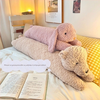 Πλασμένη κούκλα από ύφασμα σε μορφή αρκούδας, με βουρτσισμένη γούνα από κουνελομάλλι, γέμισμα από down cotton, OEM λογότυπο, κατάλληλη για ηλικίες 14+