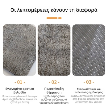 Lexuan Θερμαινόμενη Επιφάνεια Κατοικίδιων με Αρκτικό Βελούρου, Θερμαντικές Ίνες, Στρώμα Αλουμινίου, Μαλακή Μόνωση από Βαμβάκι, Αντιολισθητικό Υλικό – Για Σκύλους