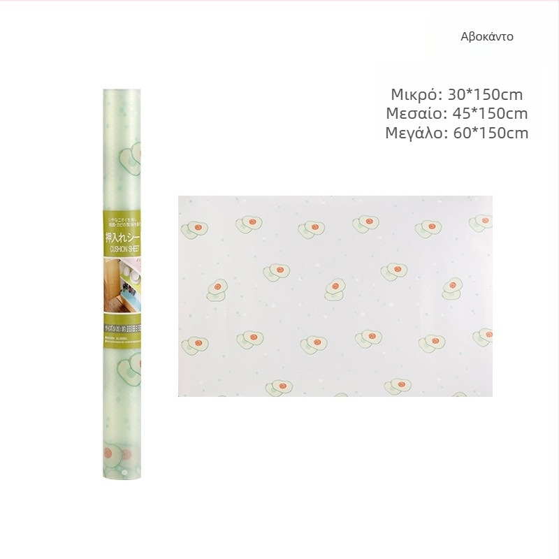 Επένδυση για συρτάρια και ντουλάπια κουζίνας, EVA, καρτούν μοτίβο, τετράγωνο σχήμα, αδιάβροχη και ανθεκτική σε λιπαρά, ανθεκτική στην υγρασία και στη μούχλα