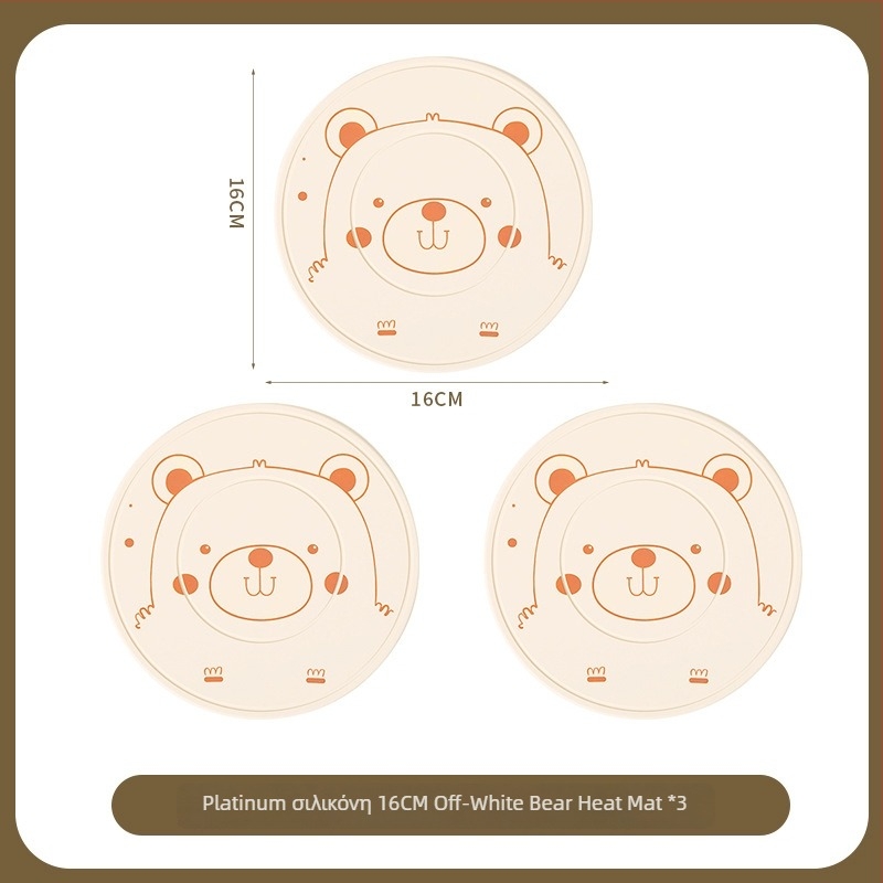 Θερμομονωτικό υπόστρώμα από σιλικόνη για τραπεζαρία – κυκλικό σχήμα, μοντέρνο μινιμαλιστικό στυλ, ποιότητα premium