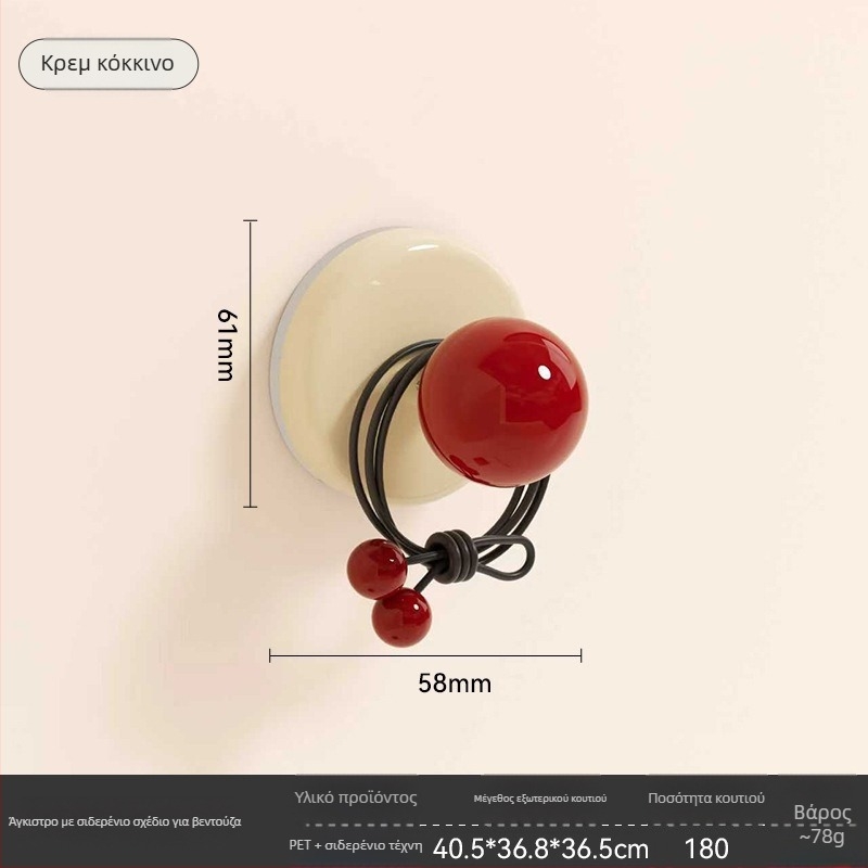 Χειριστήριο πόρτας με βεντούζα – PET+ABS, YM.7242, σφαιρικός σχεδιασμός, εγκατάσταση χωρίς τρύπημα, συμβατό με συρόμενες πόρτες και ντουλάπες