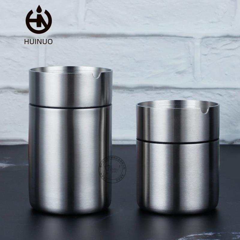 Huinuo Τασάκι αυτοκίνητου από ανοξείδωτο ατσάλι – Εκτύπωση λογότυπου, Προσαρμογή, Ιδιωτική ετικέτα, Διακοσμητικό, Αποθήκευση