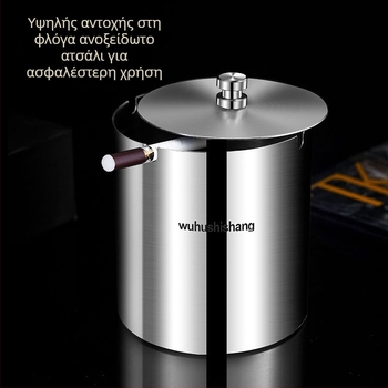 Ανοξείδωτος τασάκι με σφραγιζόμενο καπάκι προστασίας από τον άνεμο, παχύτερο σώμα, δημιουργικός σχεδιασμός, για οικία και αυτοκίνητο, προσαρμόσιμο