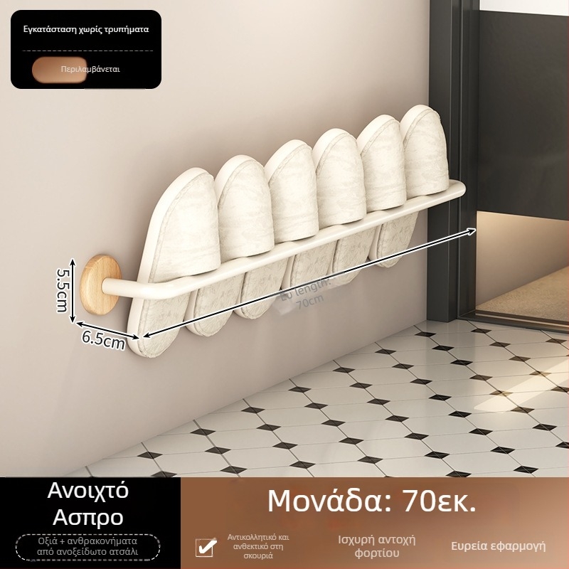 Ανοξείδωτη κρεμάστρα πετσετών, αντοχή 5 kg, 1 στρώση, επίστρωση με κερί-λάδι για αδιαβροχοποίηση, στυλ ελαφριάς πολυτελείας