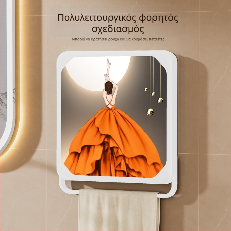 Τοίχου απο armazenamento ράφι μπάνιου, πλαστικό, αναδιπλούμενο, λεία επιφάνεια, χωρητικότητα 10 kg