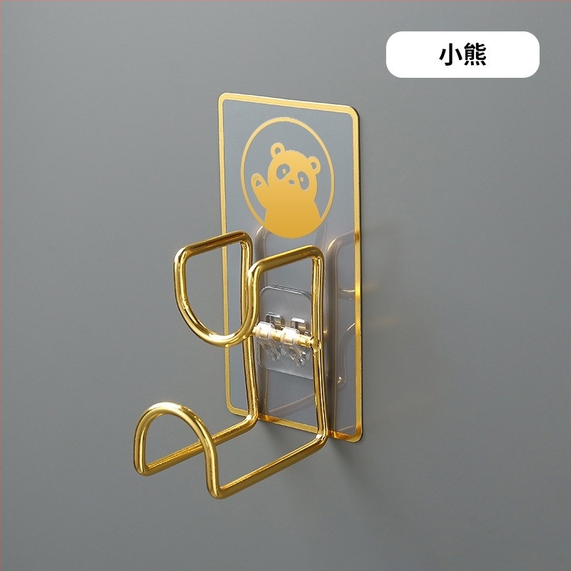 Επιτοίχιο ράφι με άγκιστρο από ανοξείδωτο ατσάλι, χωρίς τρύπες, για κουζίνα και μπάνιο, μοντέλο B2436, ένα επίπεδο