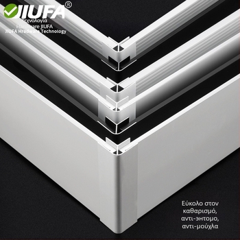 Κράμα αλουμινίου προφίλ βάσης για ντουλάπες, επίπεδος μοντέρνος σχεδιασμός, μοντέλο DF-30201, φινίρισμα οξειδωτικό
