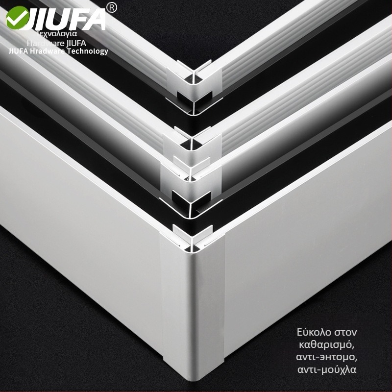 Κράμα αλουμινίου προφίλ βάσης για ντουλάπες, επίπεδος μοντέρνος σχεδιασμός, μοντέλο DF-30201, φινίρισμα οξειδωτικό